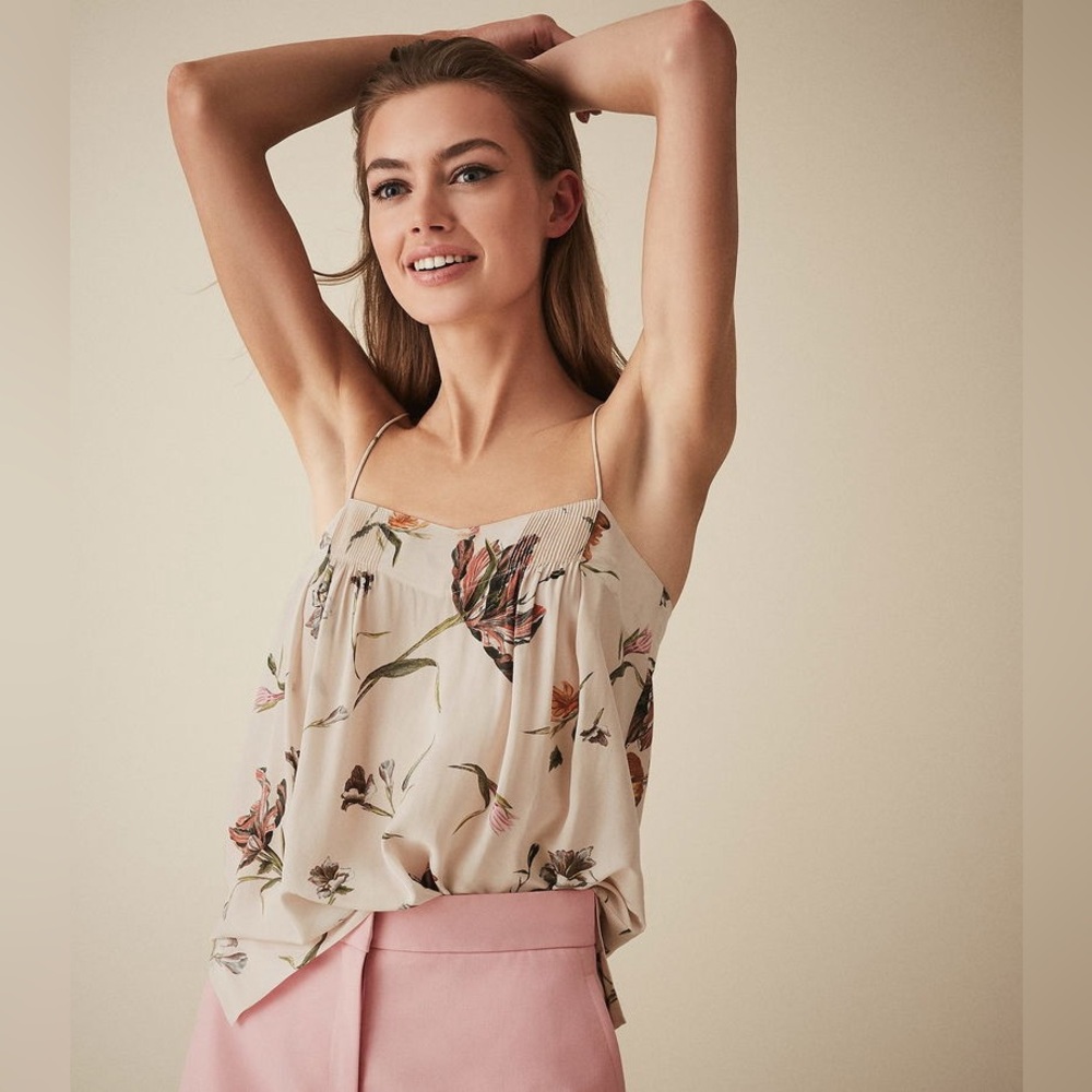 REISS

Lois Silk Floral Cami Top